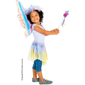 Costume Farfalla: Ali Glitter Arcobaleno
