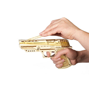 Pistola a Elastici 3D in Legno